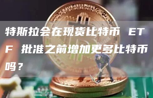 特斯拉會在現貨比特幣 ETF 批準之前增加更多比特幣嗎？